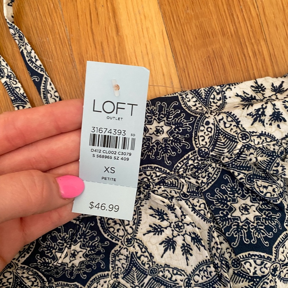 LOFT OUTLET PAISLEY TOP - Picture 5 of 5